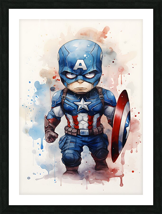 Captian America Picture Frame print
