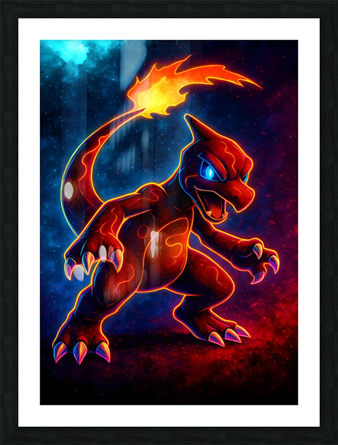 Pokemon Charmeleon Picture Frame print