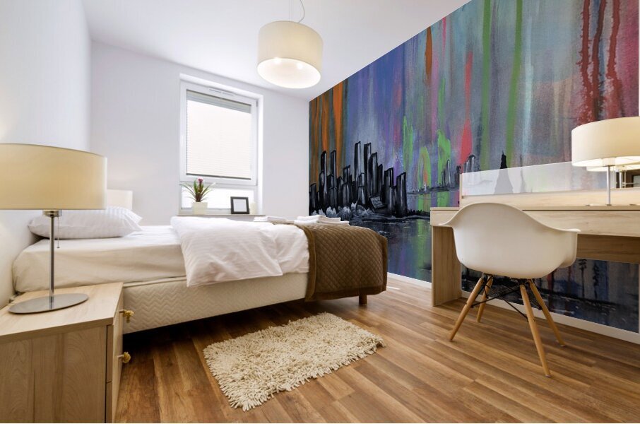 Serenite urbaine  Mural print