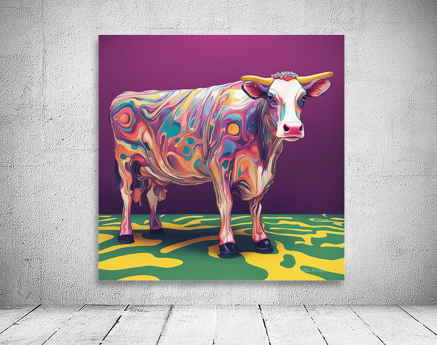 Vache coloree Wall Preview
