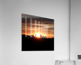 Sunset over the city  Acrylic Print