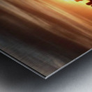 Sunset over the city  Metal print