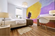 Tree in Fall at Sunset  Mural print