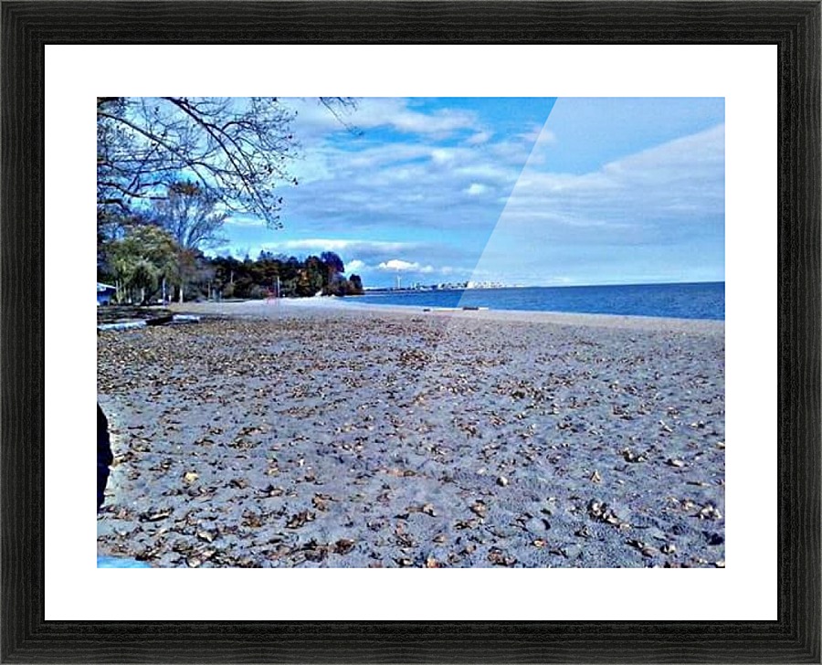 Beach in Fall Picture Frame print
