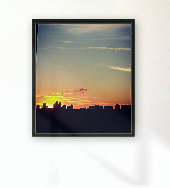 Beautiful Orange Sunset Reproduction