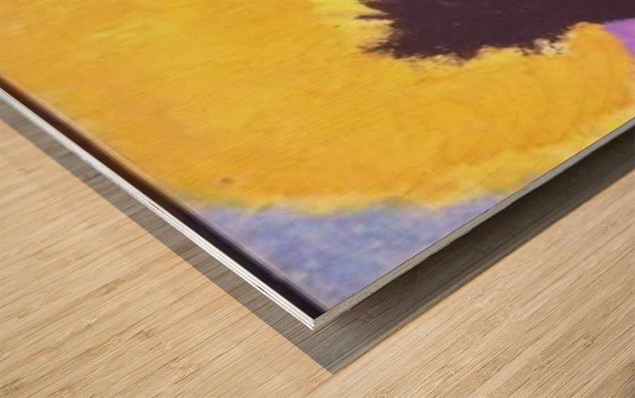Tree in Fall at Sunset  Wood print