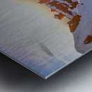 Sunset on hoodoos  Metal print