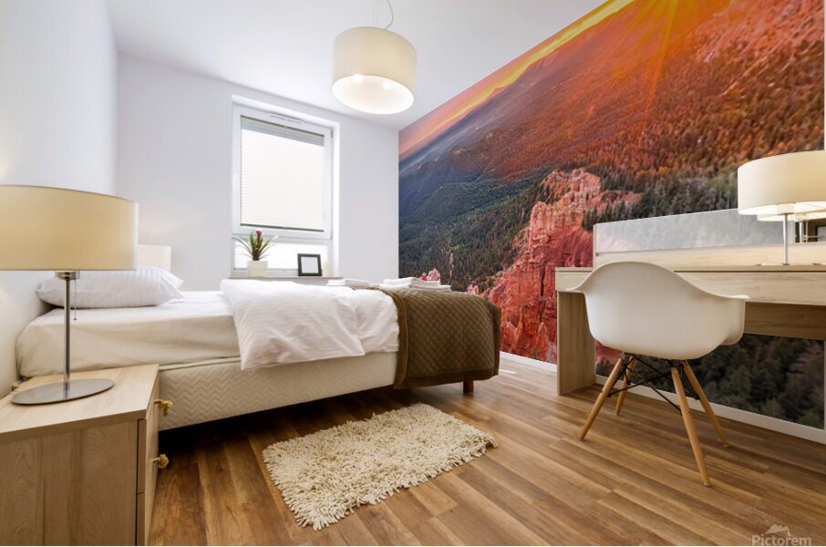 strawberry point sunset Mural print