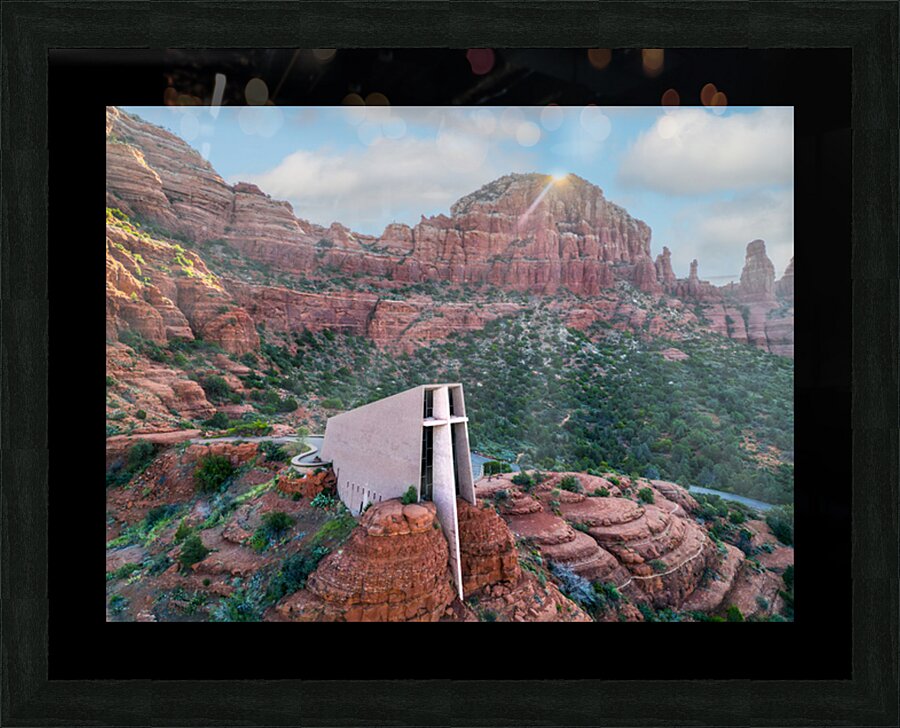 sedona temple Picture Frame print
