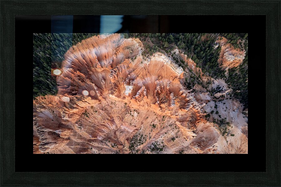 looking down at strawberry point Picture Frame print