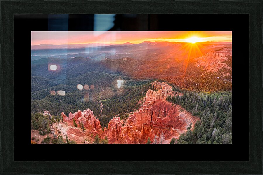 strawberry point sunset Picture Frame print
