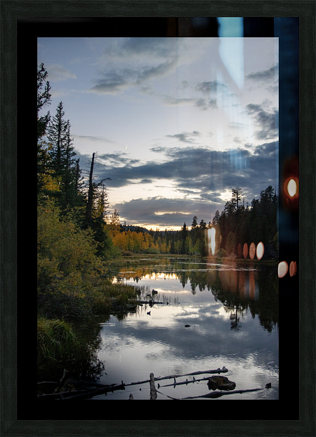 Aspen Mirror sunset Picture Frame print