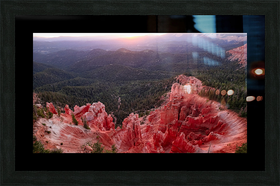 sunset over strawberry point  Picture Frame print