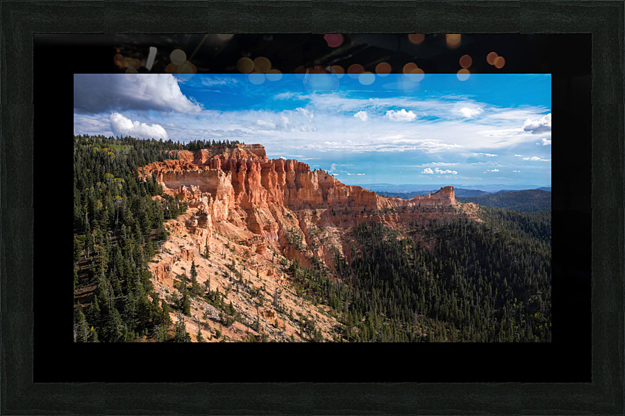 strawberry point overlook Picture Frame print