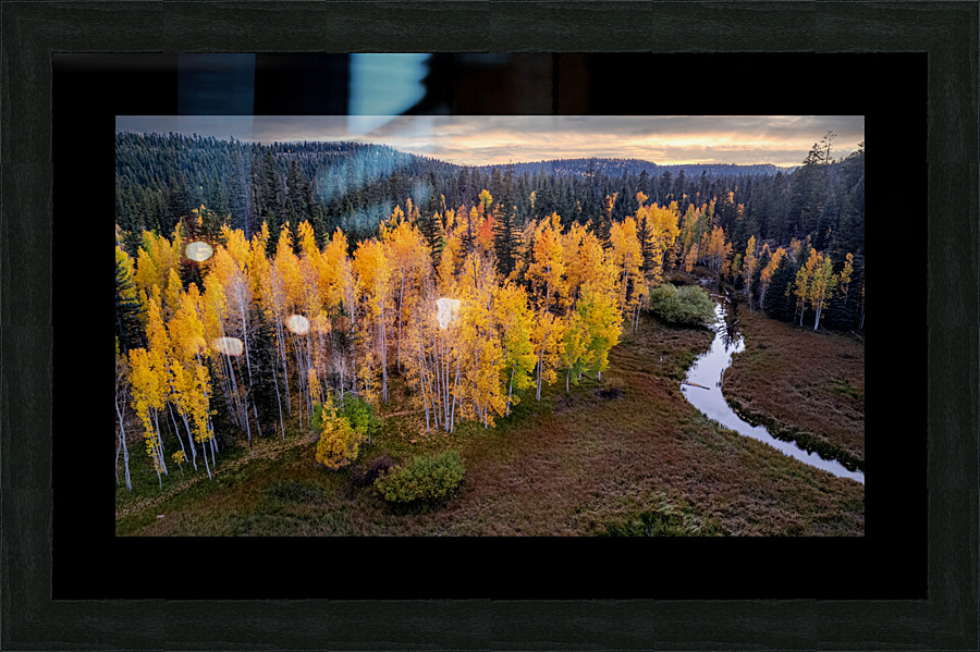 fall sunset Picture Frame print