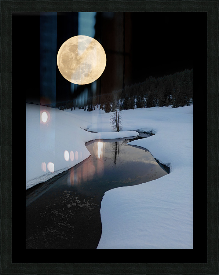 DAY MOON Picture Frame print