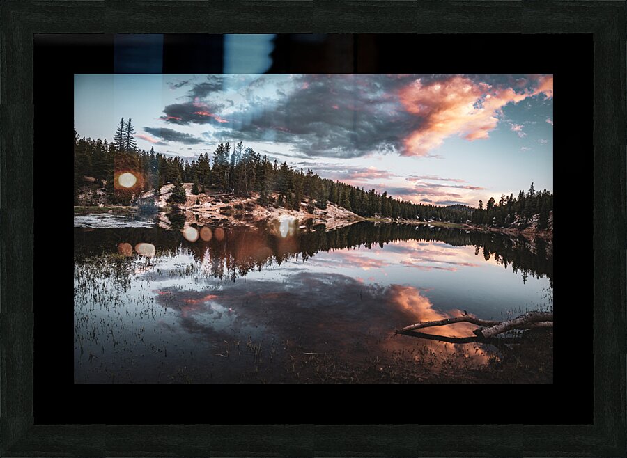 the hidden pond Picture Frame print