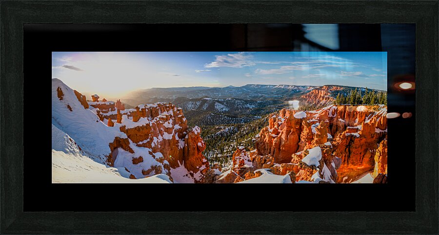 Sunset on hoodoos  Picture Frame print
