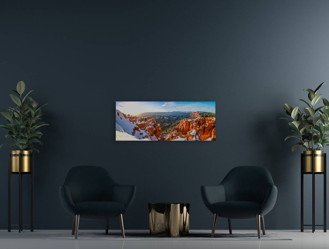 Sunset on hoodoos  Reproduction