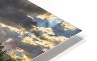 sun rays through the clouds HD Metal print