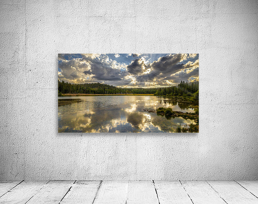 sun rays through the clouds Wall Preview