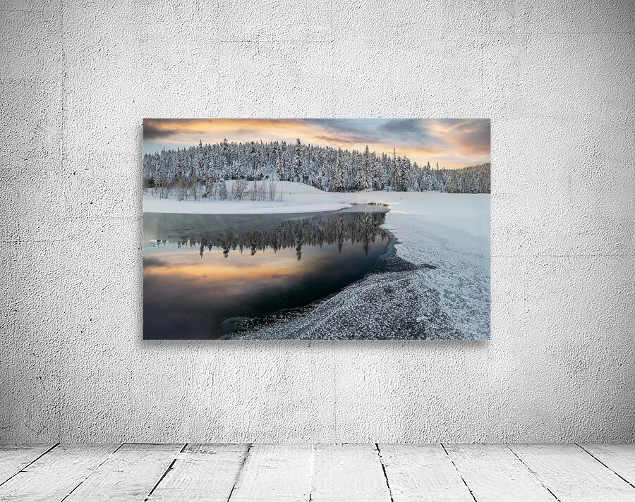 pond on fire  Wall Preview