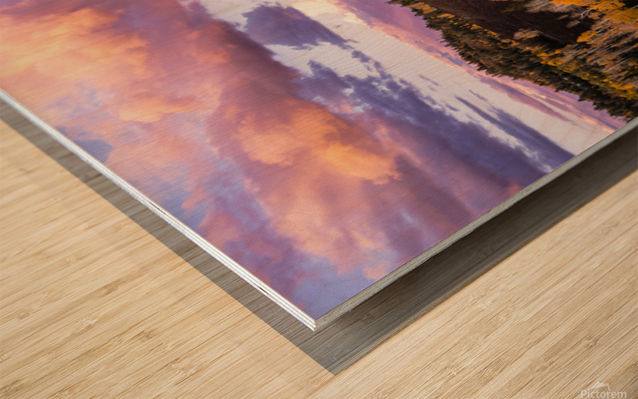 fall storms Wood print