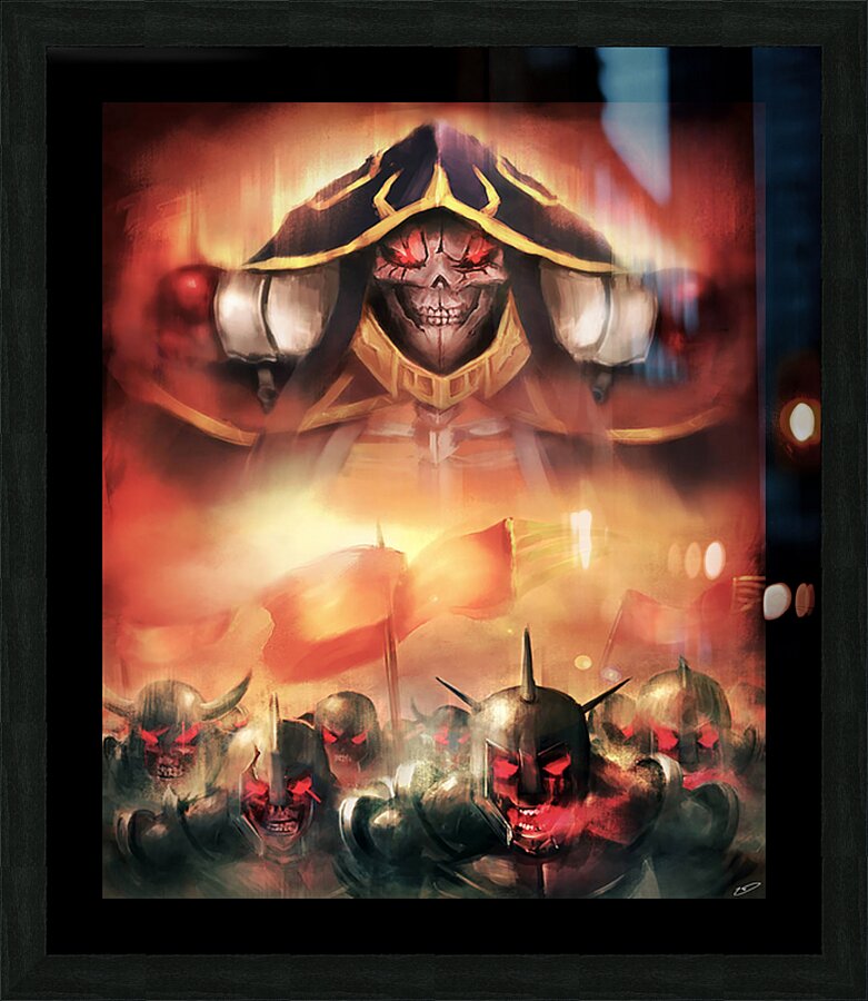 Over Lord 3 Picture Frame print