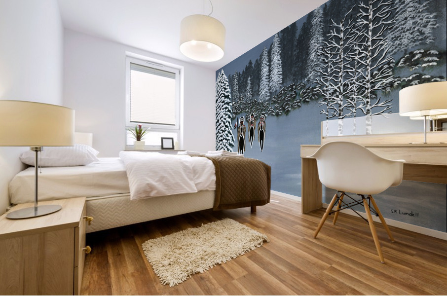 Hunting Party Mural print