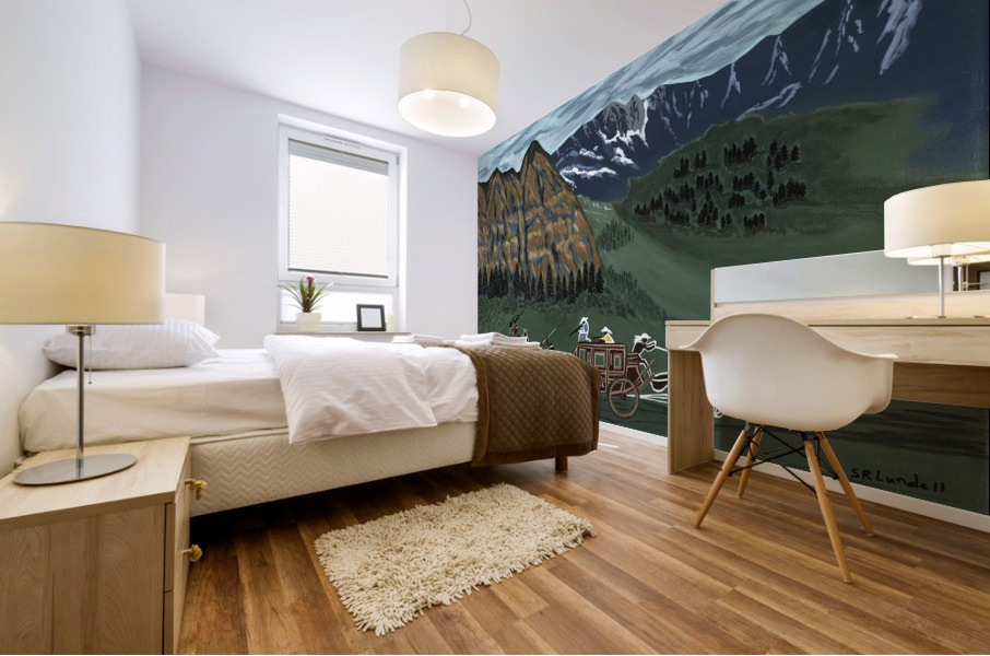 Stage Coach Mural print