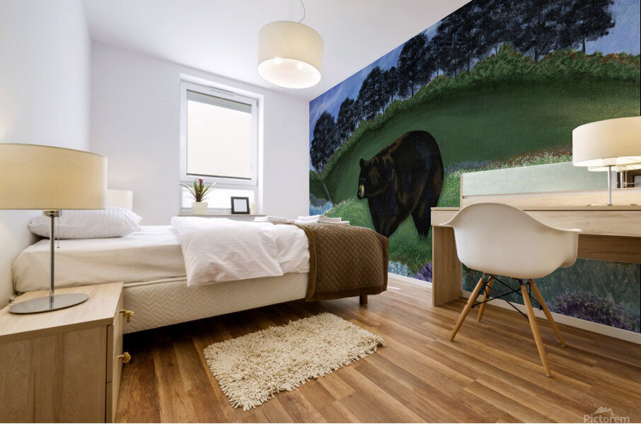 Black Bear Mural print
