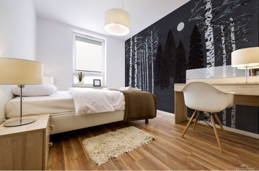 Buffalo Moon Mural print