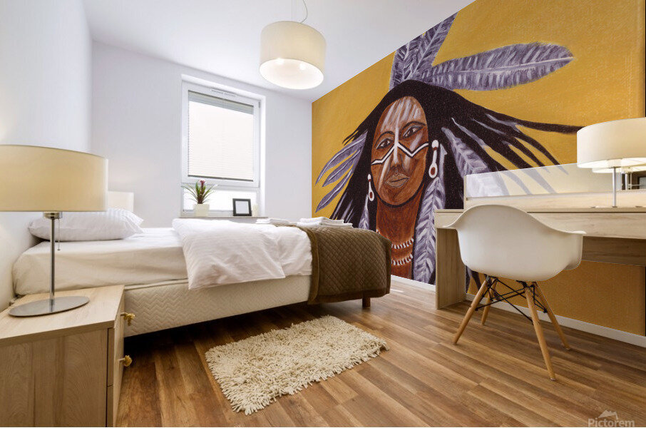 Native American Mural print