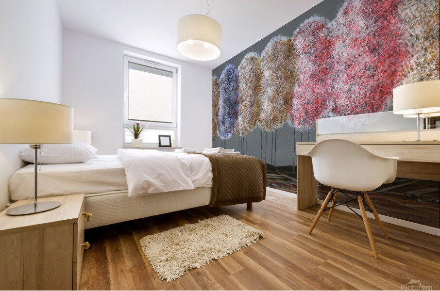 Fall Trees Mural print