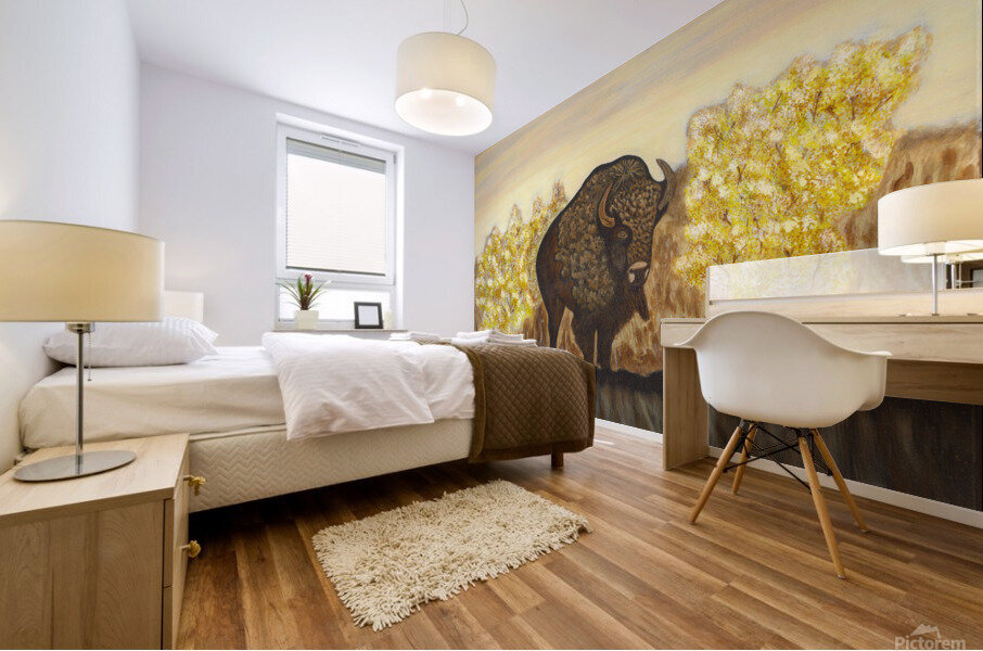 Noble Bison Mural print