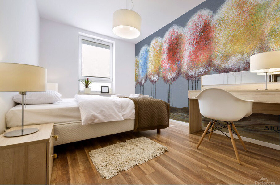 Summer Trees Mural print