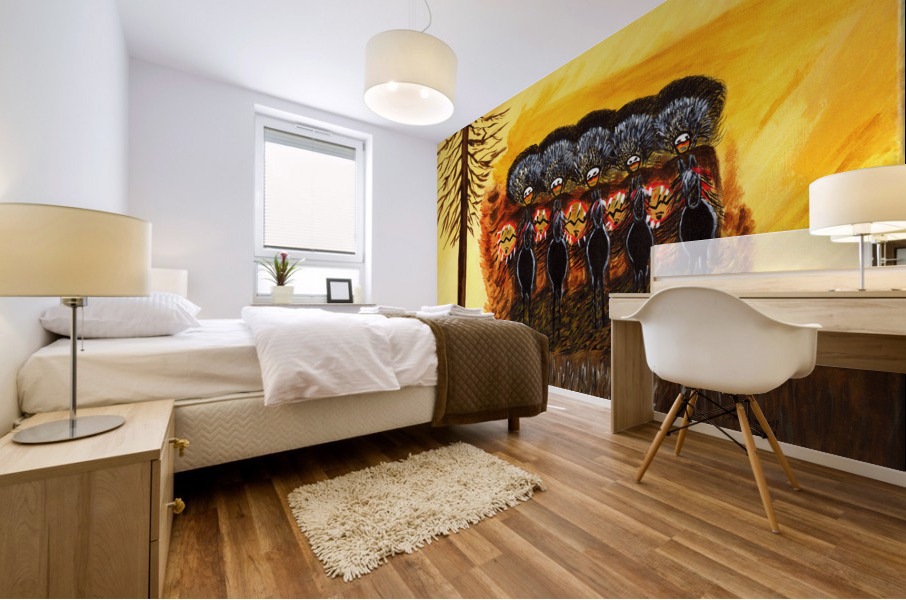 Warrior Gathering Mural print