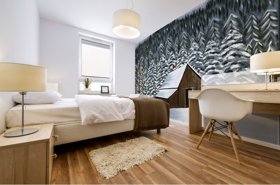Serene Oasis Mural print