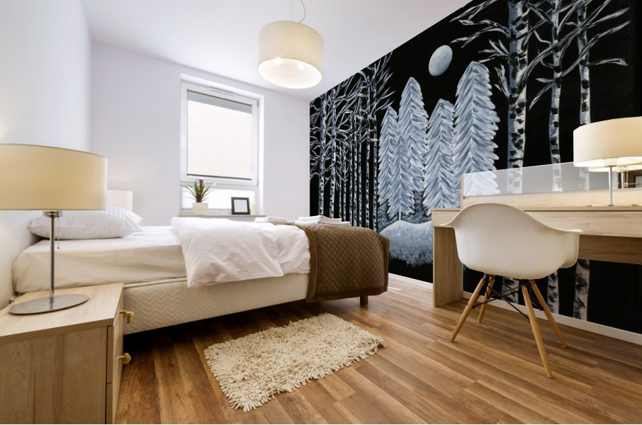 Snow Moon Mural print
