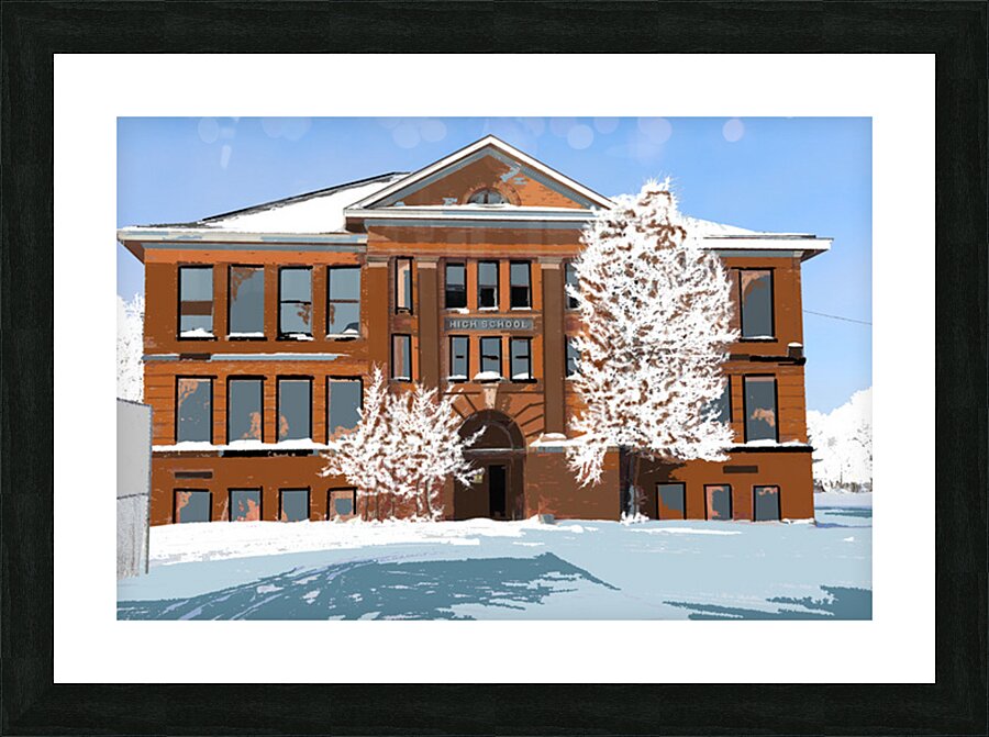 Beardsley School Picture Frame print