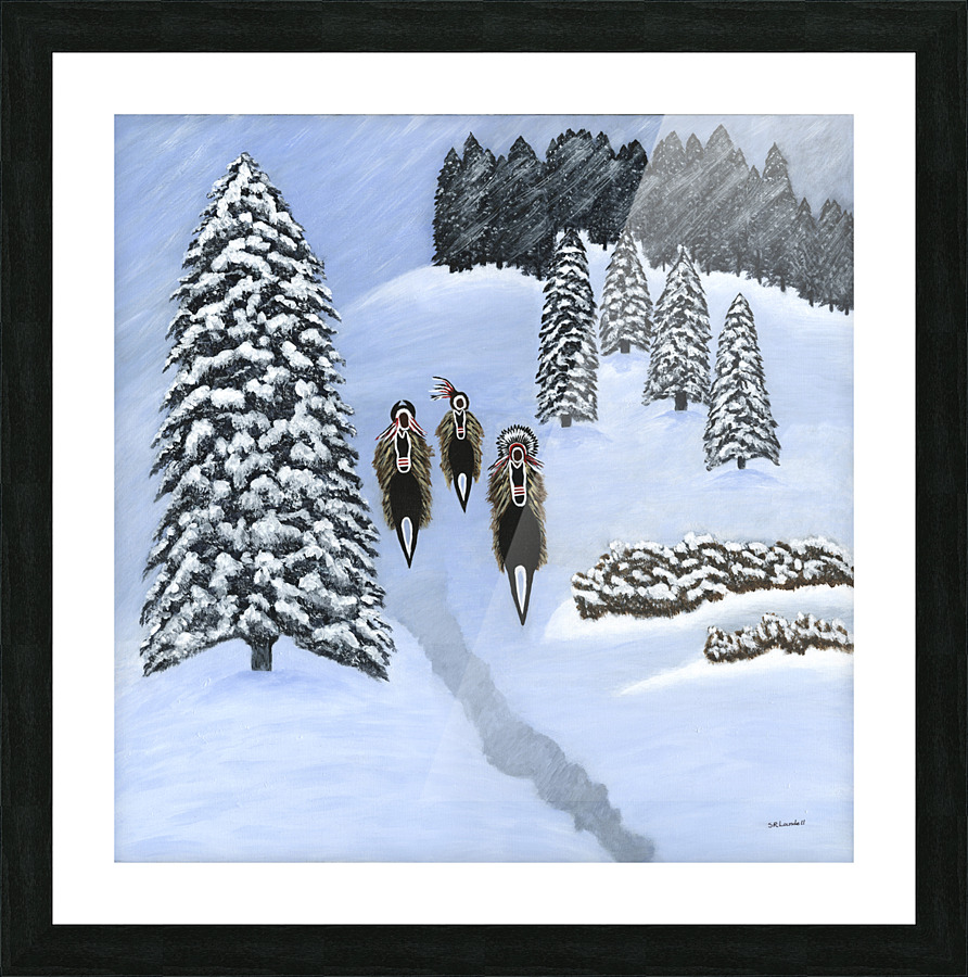 Winter Scouts Picture Frame print