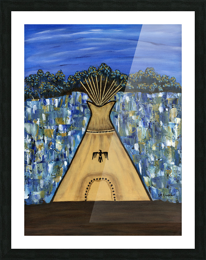 Teepee Picture Frame print