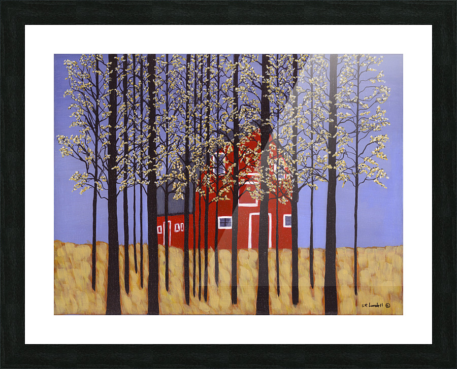 The Red Barn Picture Frame print