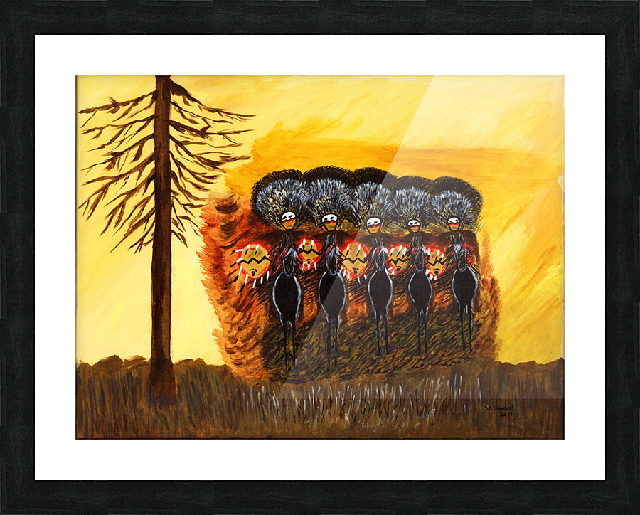 Warrior Gathering Picture Frame print