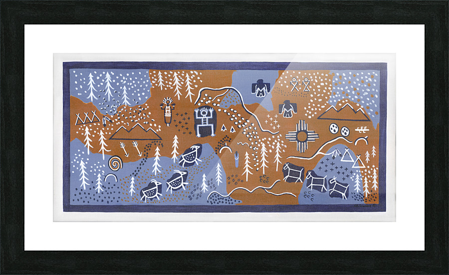 Tribal Art Picture Frame print
