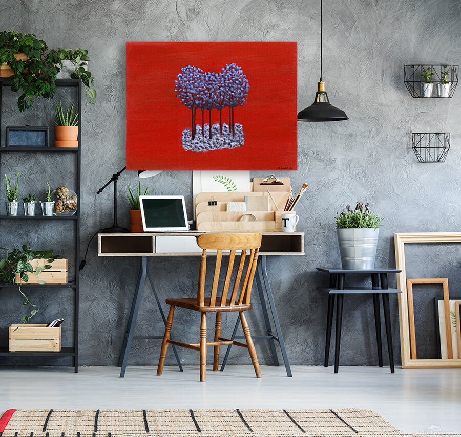 Blue Trees Reproduction