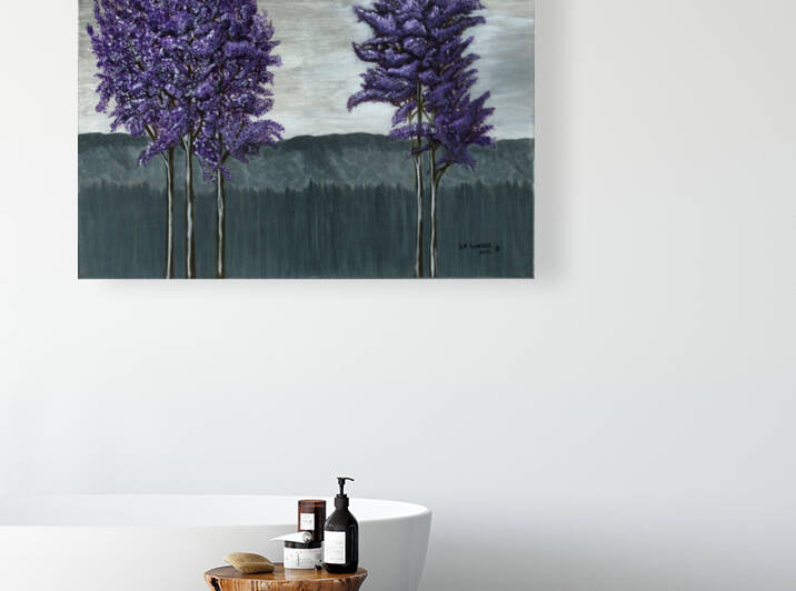 Purple Trees by Susan Rook Lundell