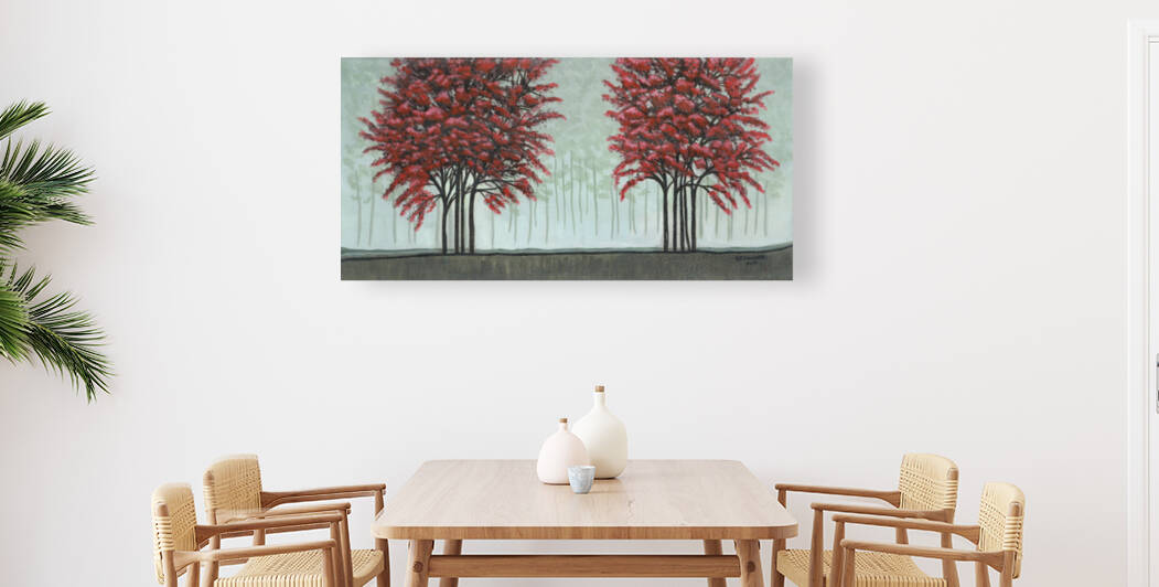 Red Trees by Susan Rook Lundell