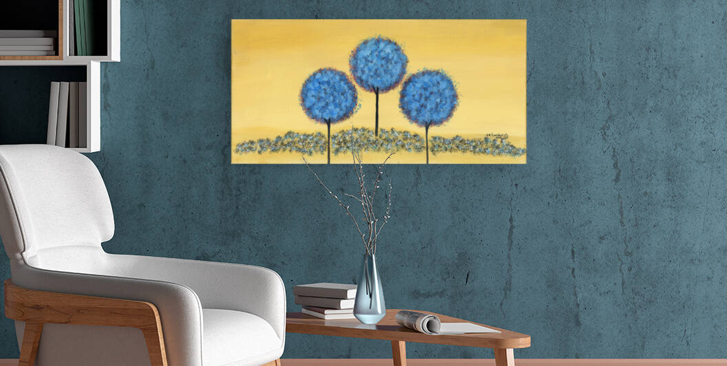 Triple Blue by Susan Rook Lundell