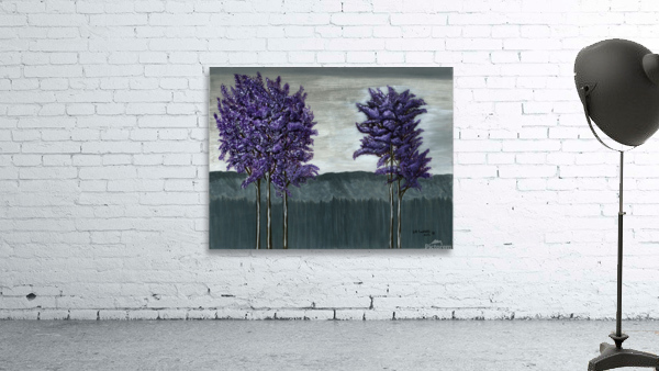Purple Trees Wall Preview